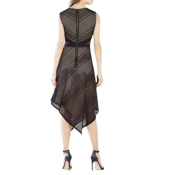 BCBG MaxAzria Black Tracie Asymmetrical Lace Fairy Dress - Size XXS - NEW - Picture 3 of 12
